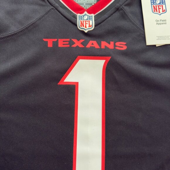 Houston Texans Nike NFL Jersey Stefon Diggs #1 Black – Size M - Picture 4 of 12